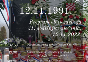 Dan sjećanja na žrtvu Saborskog 12.11.1991.