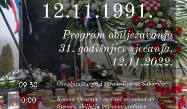Dan sjećanja na žrtvu Saborskog 12.11.1991.