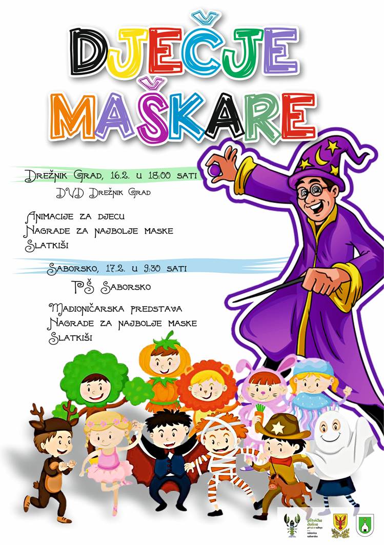 Dječje maškare u Općini Saborsko – veselje za najmlađe